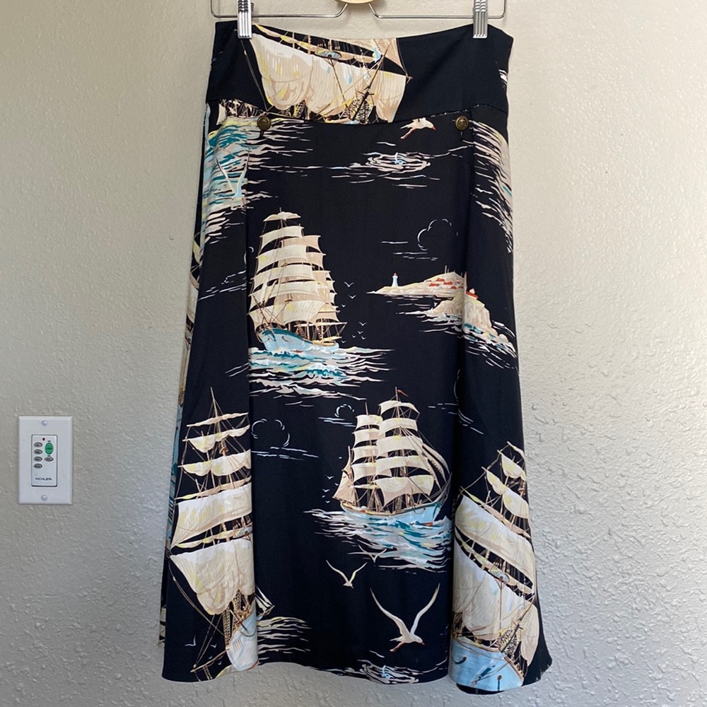 Anthropologie Ship Skirt w/ Pockets